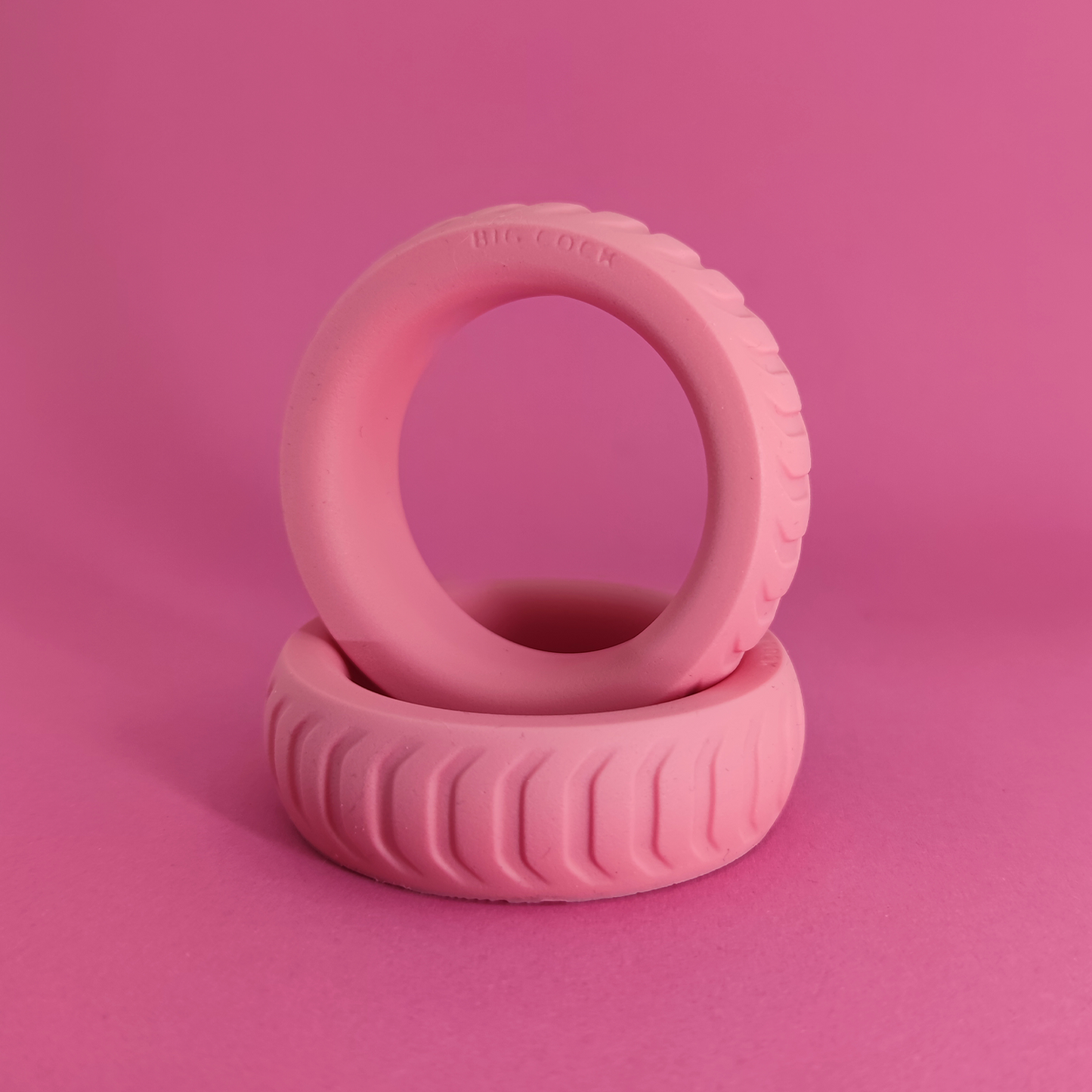 💗 50mm Silicone Cock Ring  .: PINK :.  d👑