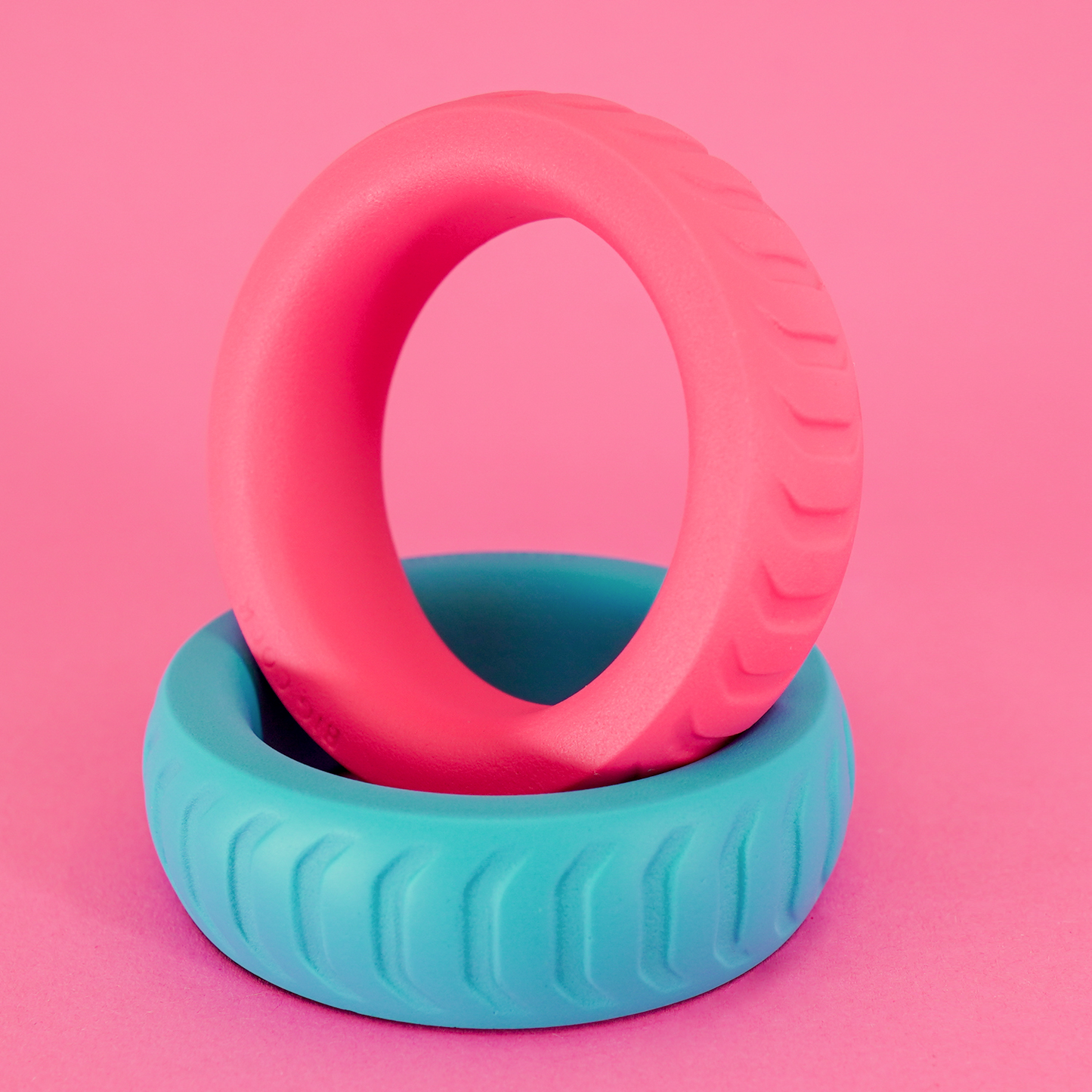 💖 50 Silicone Cock Ring  .: RED :.  d👑