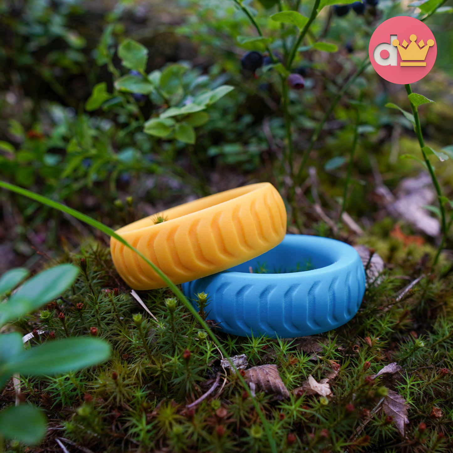 💙 50mm Silicone Cock Ring .: BLUE :. d👑