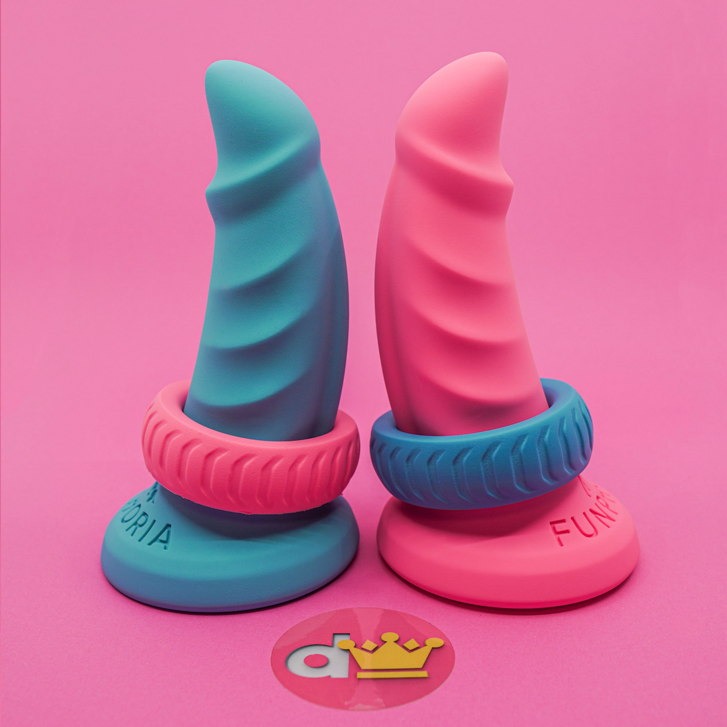 💙 50mm Silicone Cock Ring .: BLUE :. d👑