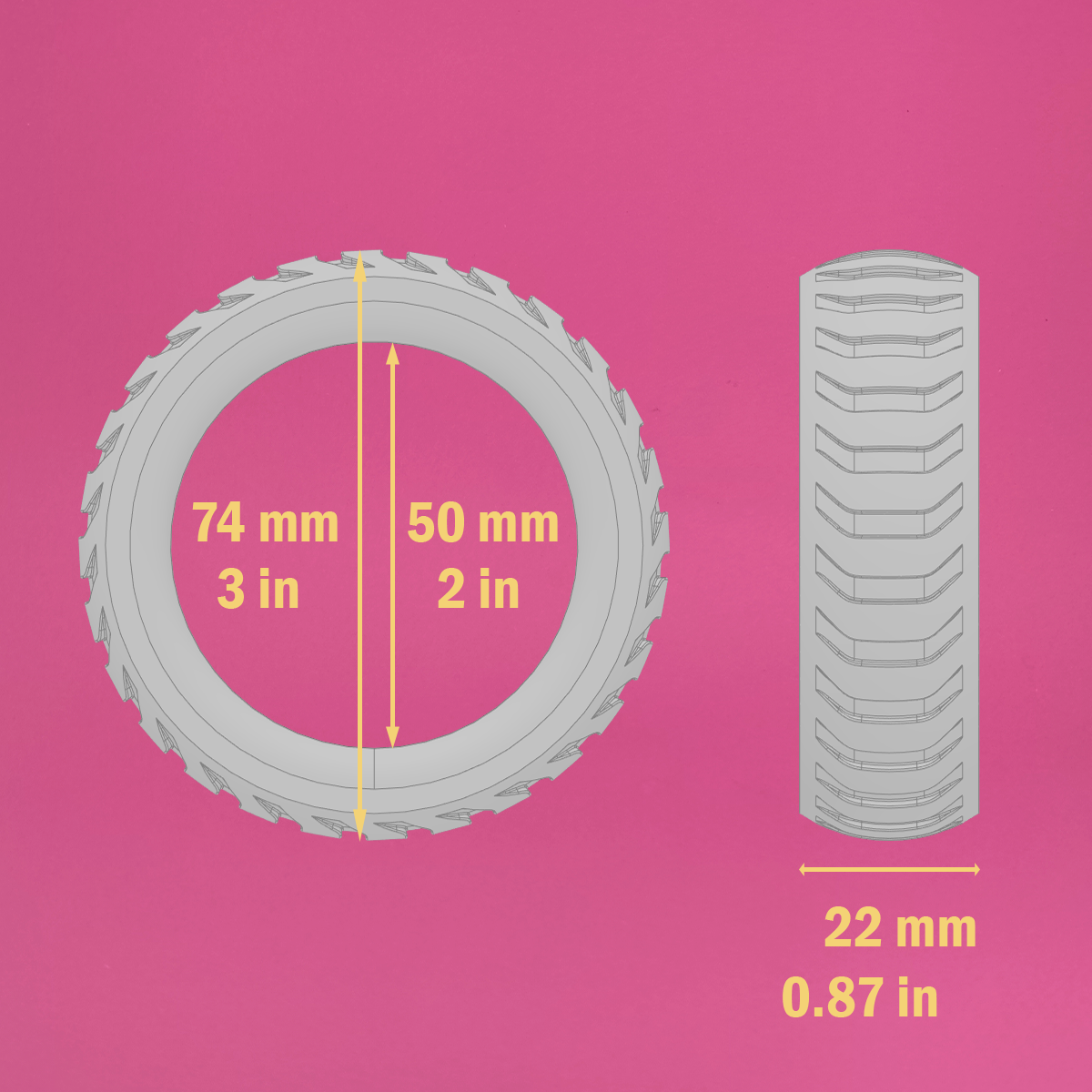 🤍 50mm Silicone Cock Ring  .: WHITE :.  d👑