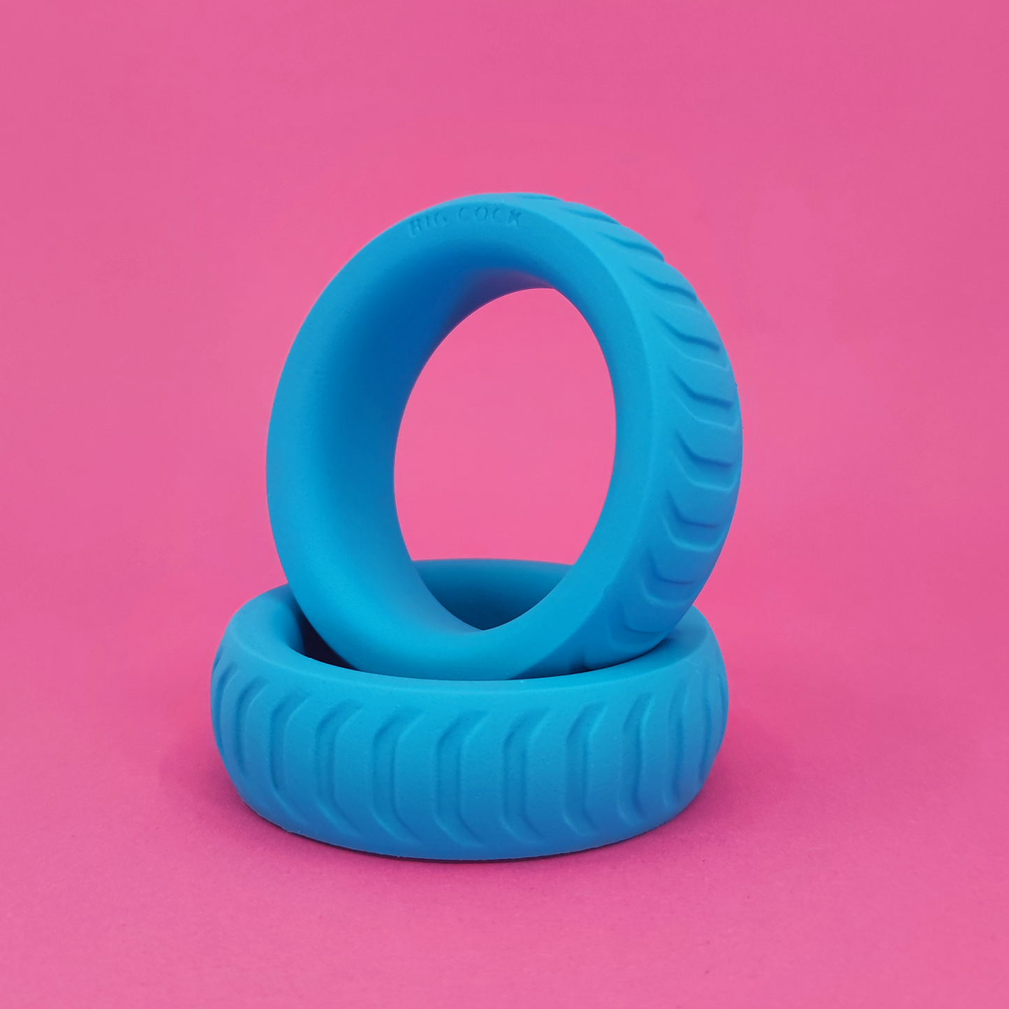 💙 50mm Silicone Cock Ring .: BLUE :. d👑