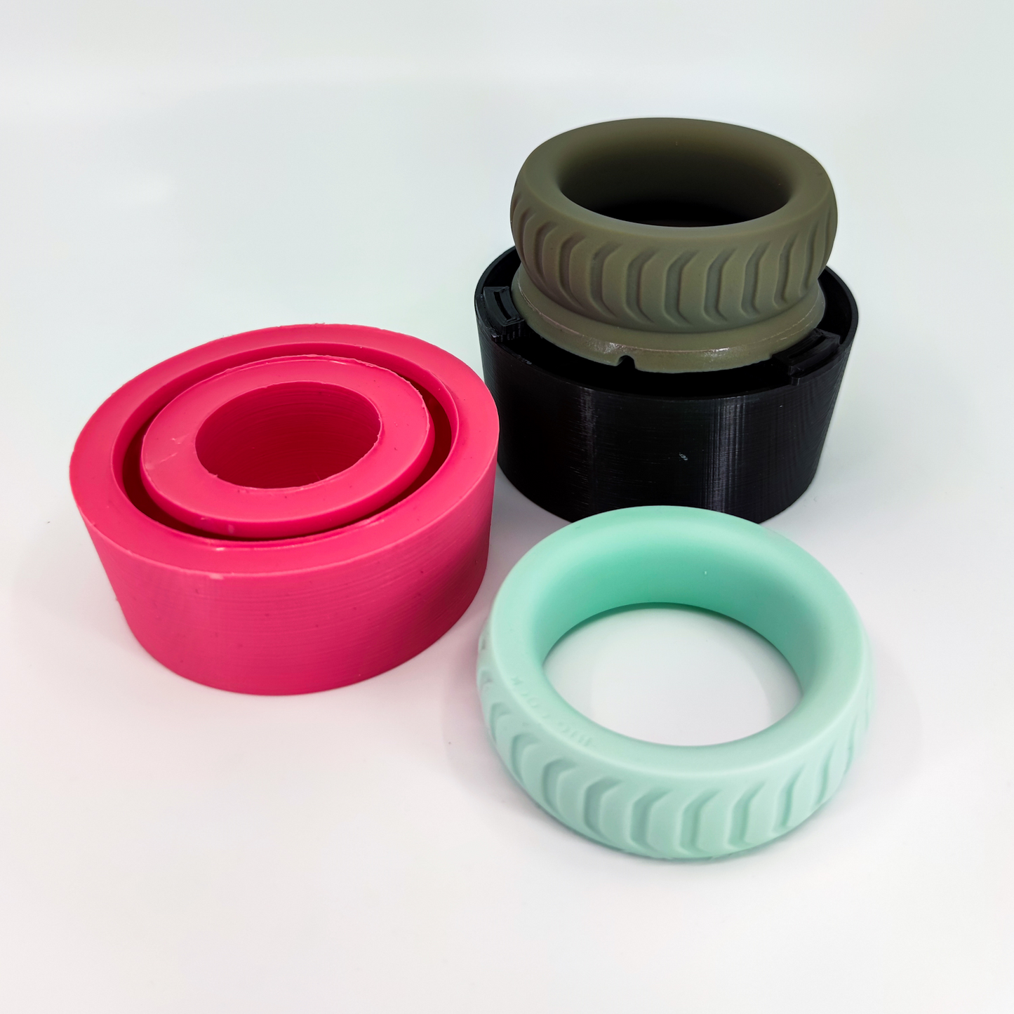 🖤 50mm Silicone Cock Ring .: BLACK :.   d👑